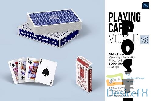 Playing Cards Mockup v.8 - 8 views - 6636123