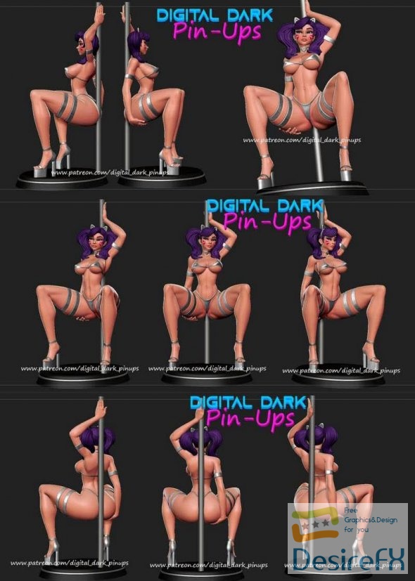 Pole Dancer – Digital Dark – Pin-Ups 3D Print