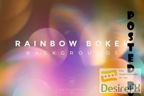 Rainbow Bokeh Backgrounds
