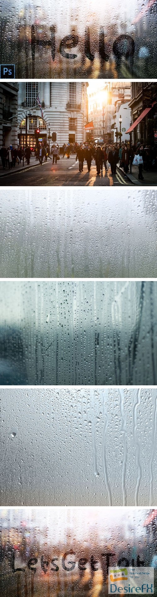 Rainy Window Effects for Photoshop + Tutorial