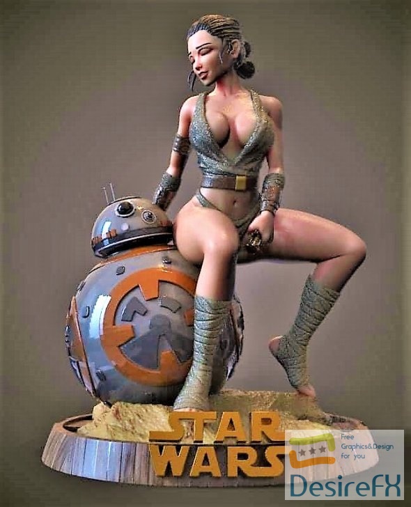 Rey Skywalker Star Wars 3D Print