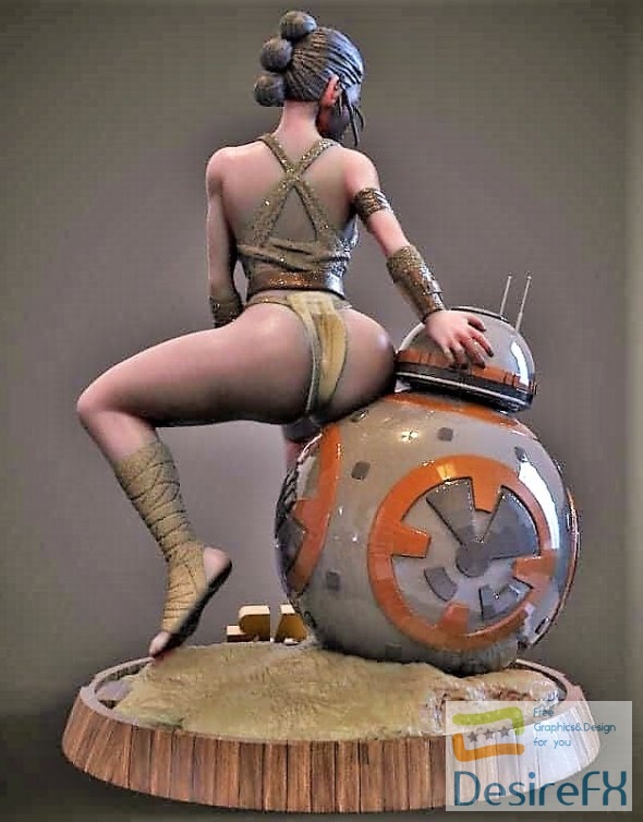 Rey Skywalker Star Wars 3D Print