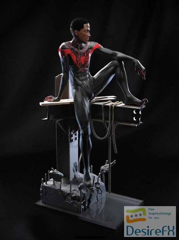 Spider Man Miles Morales 3D Print