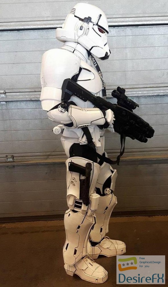 Star Wars variant Stormtrooper Full Body Armor Suit 3D Print
