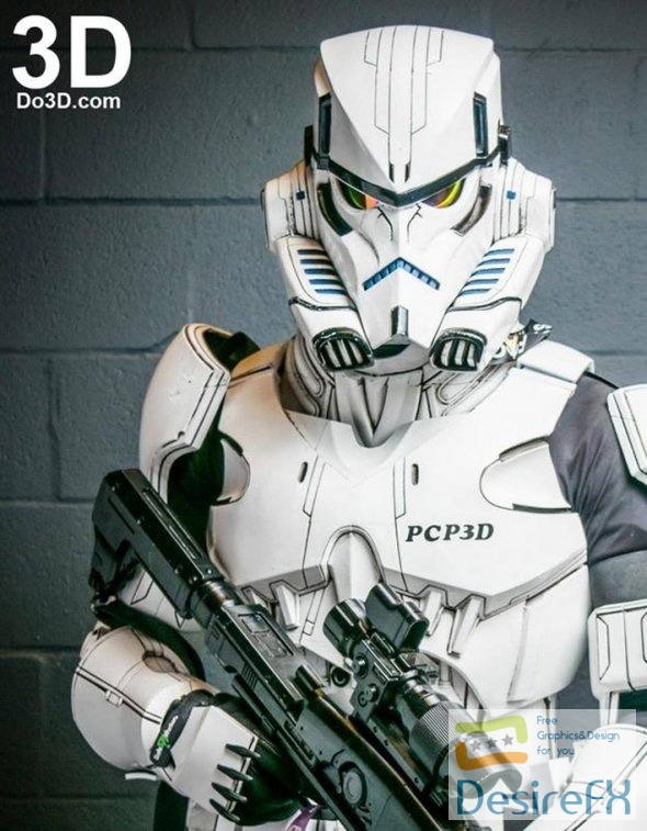 Star Wars variant Stormtrooper Full Body Armor Suit 3D Print