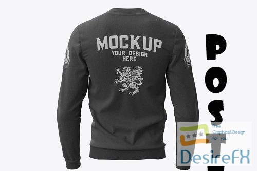 Sweater Mockup. Back Side