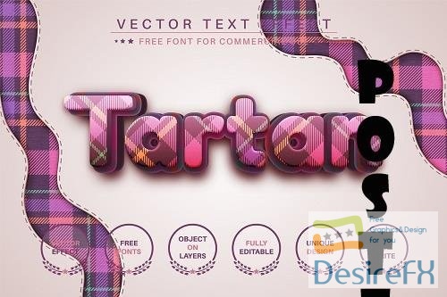 Tartan - Editable Text Effect - 6638894