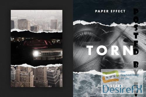 Torn Paper Effect for Posters - 6676810