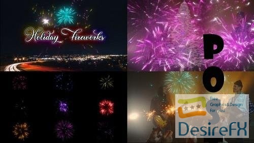 Videohive - Fireworks Pack | Motion Graphics - 34961916