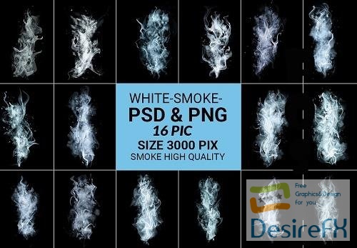 White Smoke Transparent PNG &amp; PSD - 6190820