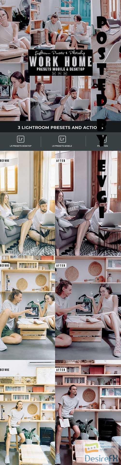 Work Home Photoshop Actions and Lightrom Presets - 34698528