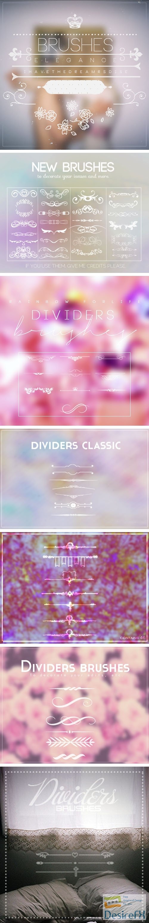 100+ Dividers Brushes for Photoshop
