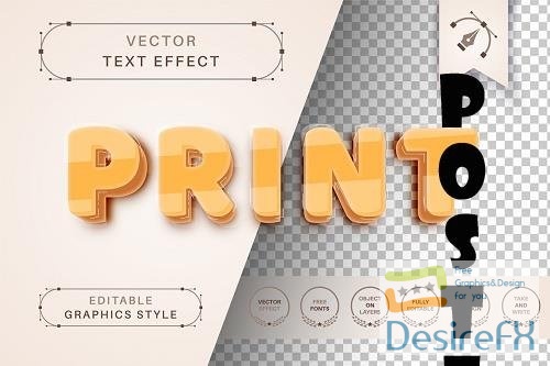 3D Print - Editable Text Effect - 6710218