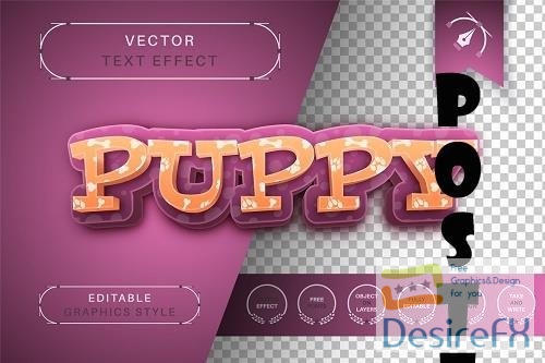 3D Puppy - Editable Text Effect - 6738003