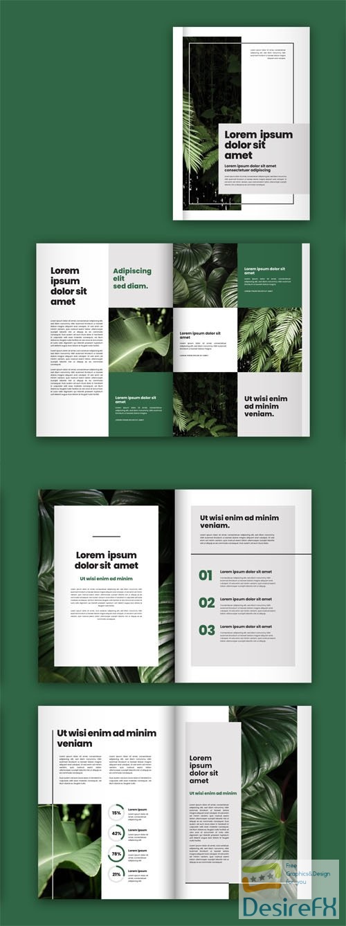 6 Business Brochure Vector Templates Collection