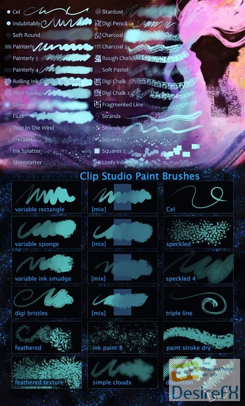 70+ Clip Studio Paint Brushes Collection