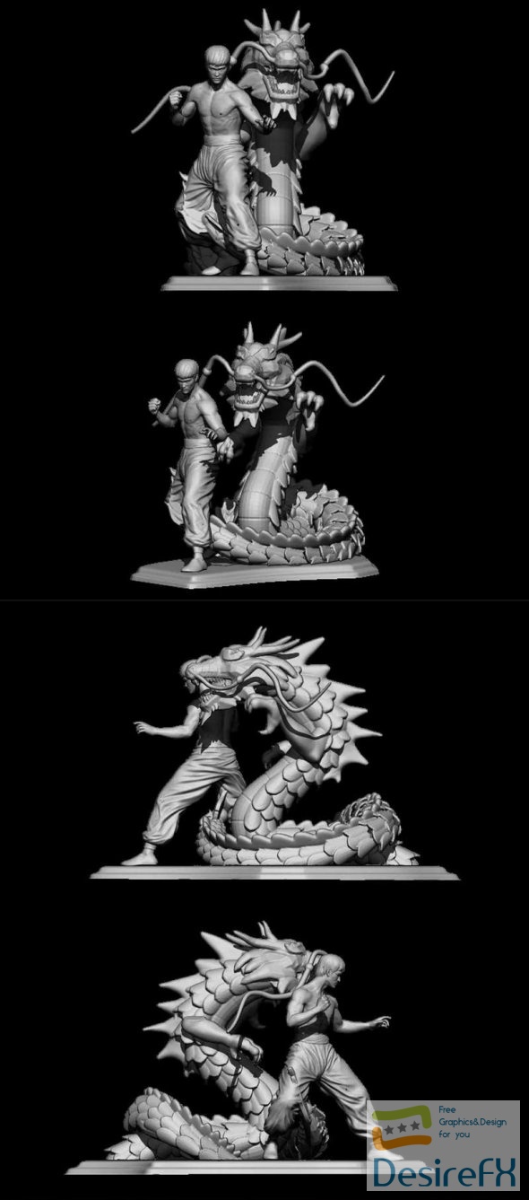 Bruse Lee Dragon 3D Print
