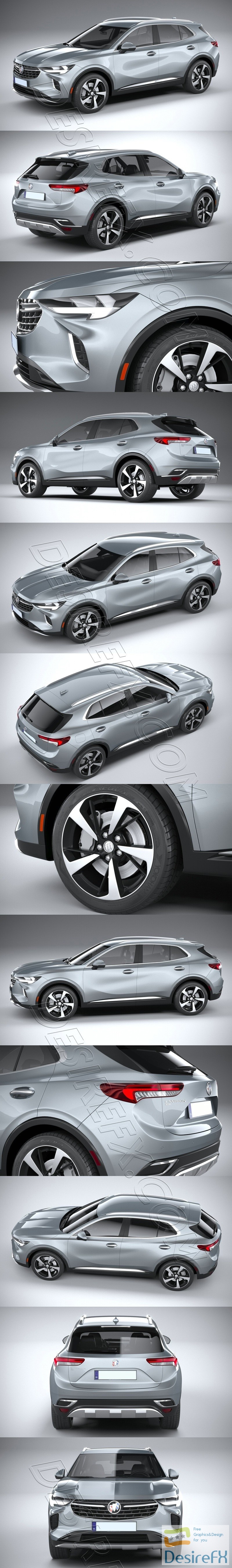 Buick Envision 2021 3D Model