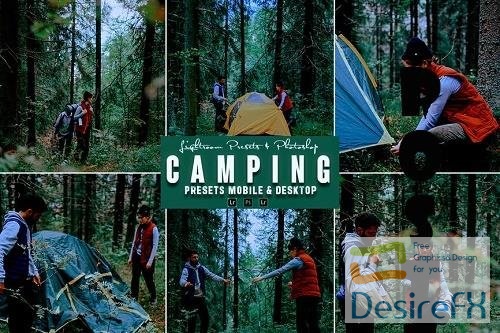 Camping Photoshop Action &amp; Lightrom Presets