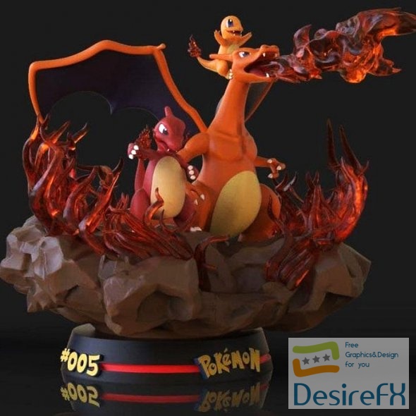 Charizard pokemon 3D Print