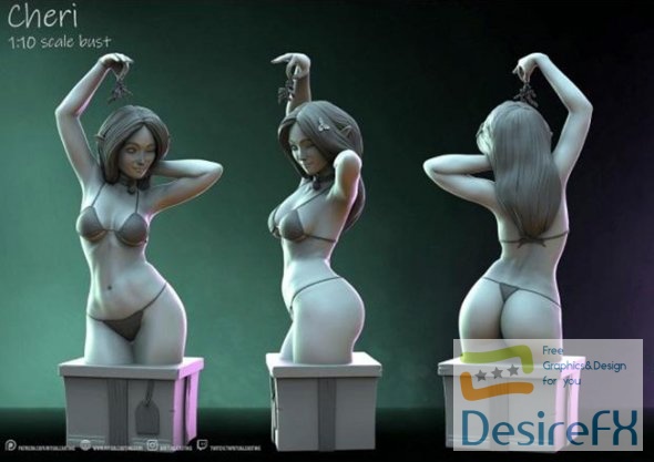 Cheri Bust 3D Print