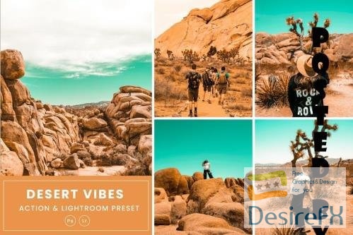 Desert Vibes Tones Action &amp; Lightrom Presets