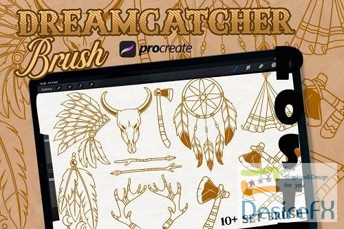 Dream Catchers brush stamp