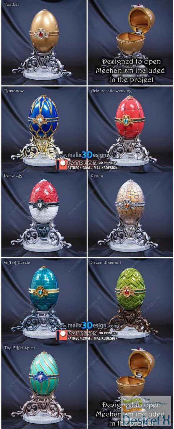 Faberge eggs 3D Print