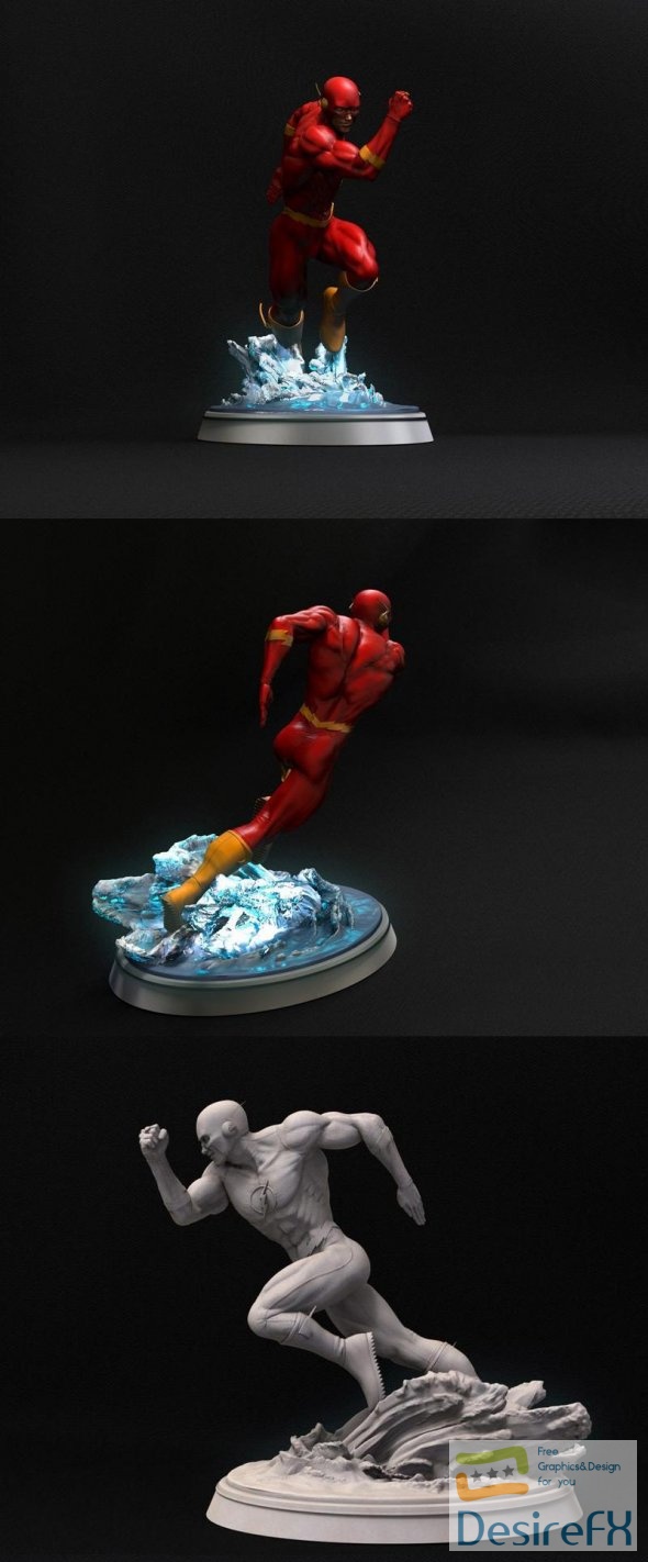 Figure of Flash 3D Print