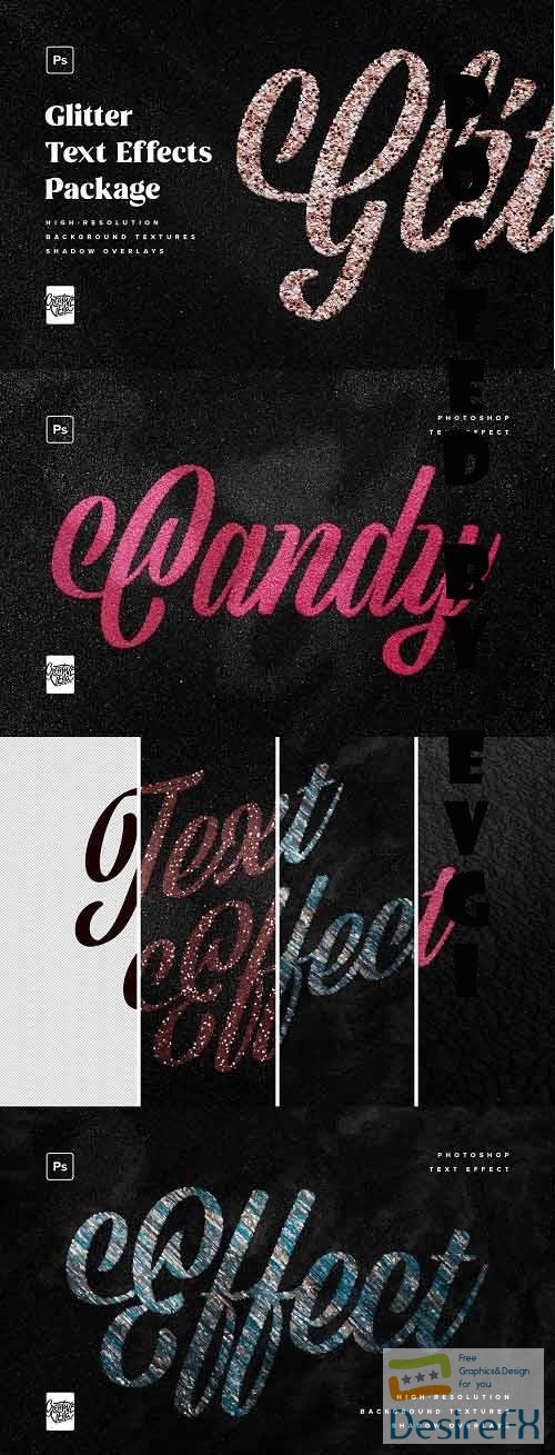 Glitter Photoshop Text Effects Pack