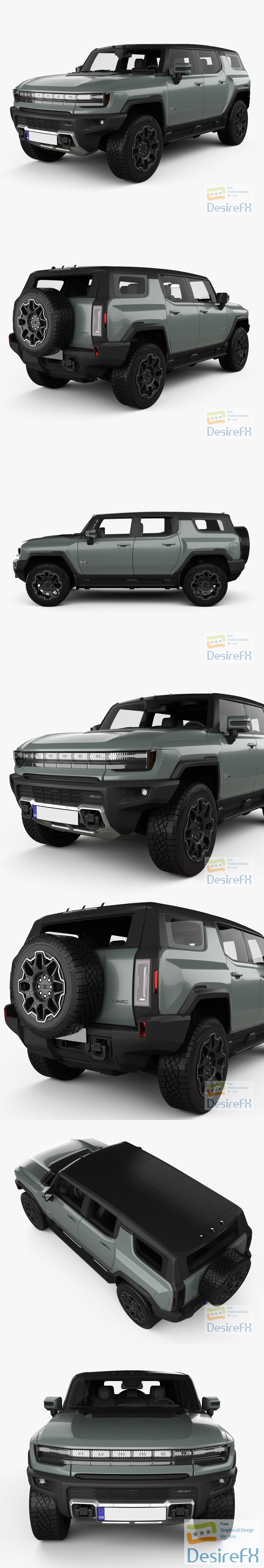 GMC Hummer EV SUV 2022 3D Model