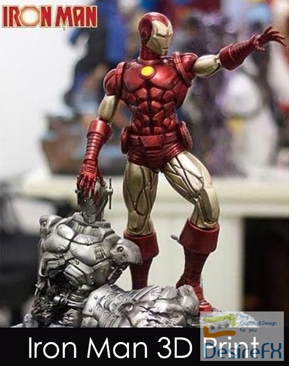 Iron Man Anthony Edward Tony Stark 3D Print