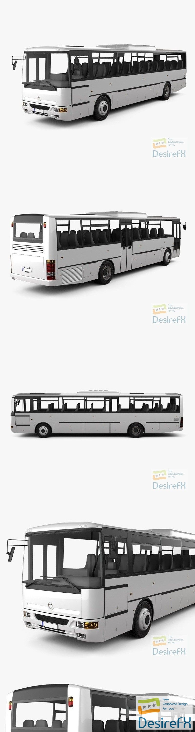 Karosa Recreo C 955 bus 1997 3D Model