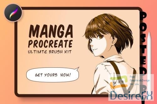 Manga Procreate Brushes &amp; Anime Pens