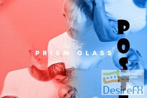 Prism glass photo effect