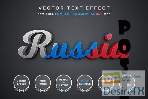 Russian Tricolor - Editable Text - 6780725