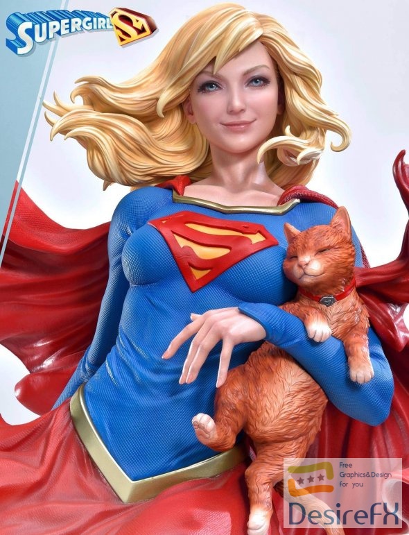Supergirl cat 3D Print