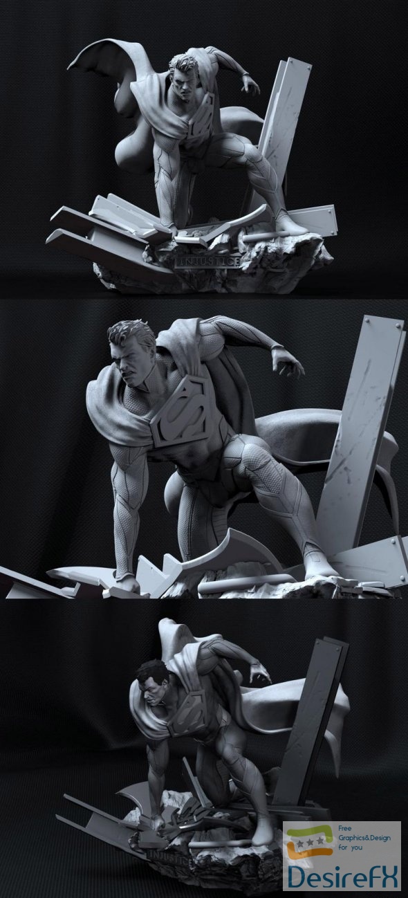 Superman Injustice 3D Print