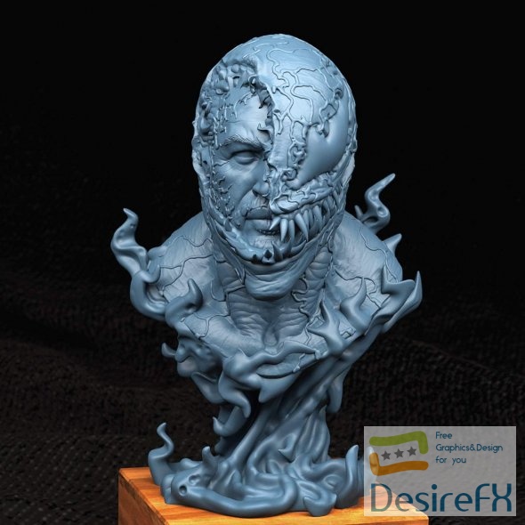 Venom Bust Marvel 3D Print