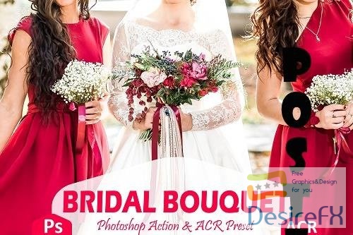 10 Bridal Bouquet Photoshop Actions - 1780546