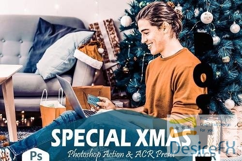 10 Special Xmas Photoshop Actions And ACR Presets - 1719406