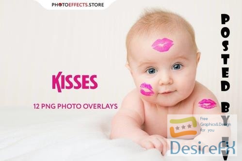 12 Kisses Photo Overlays - 6672786