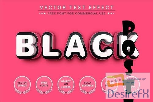 3D Abstract - Editable Text Effect -6832046