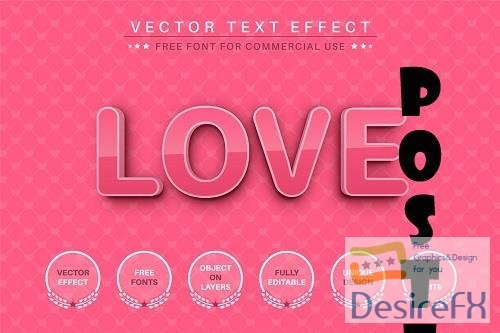 3D Pink - Editable Text Effect - 6832511