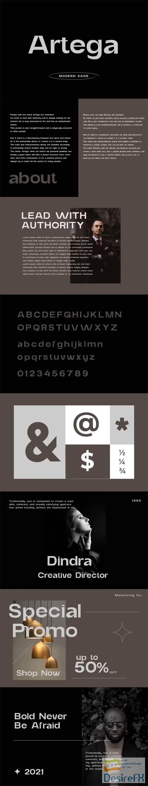 Artega - Modern Geometric Sans Serif Font