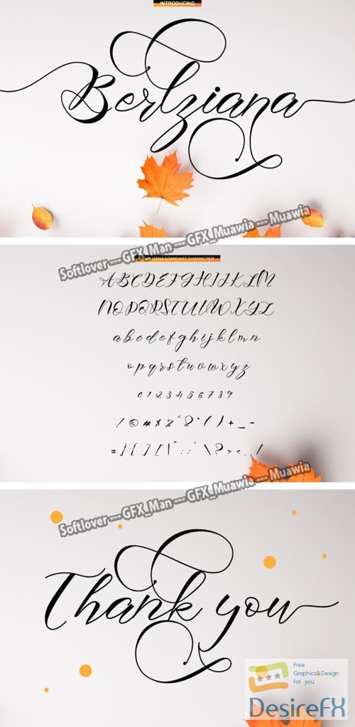 Berlziana - Romantic Handwritten Font