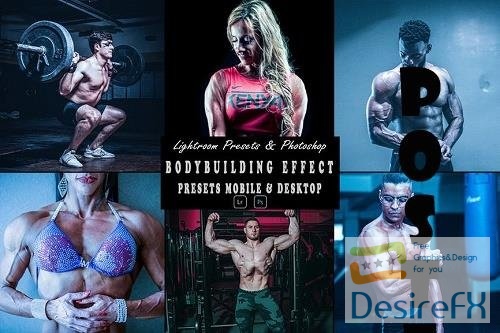 Bodybuilding Photoshop Action &amp; Lightrom Preset