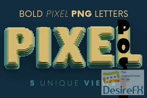 Bold Pixel - 3D Lettering - 6802035