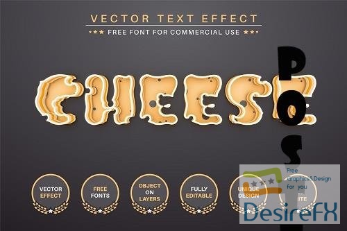 Cheese - Editable Text Effect - 6908961