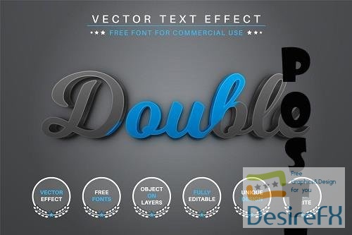 Double Color - Editable Text Effect - 6815719
